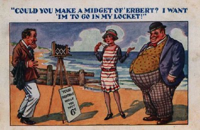 Fat Man Postcard