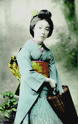 Japanese girl with Umberella My latest aquisition.